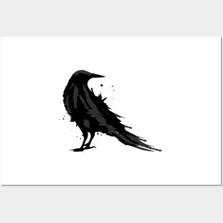 A black raven Posters and Art